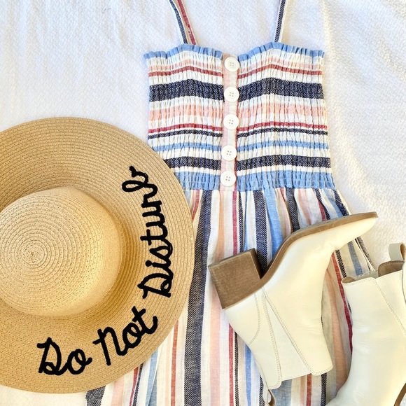 Striped Midi Dress - Picture 1 of 7